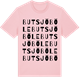 Pink Cotton t-shirt med Butsjöböle ordlek t-shirt