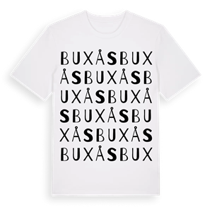 Buxås ordlek t-shirt – ekologisk bomull t-shirt från Pinshirt