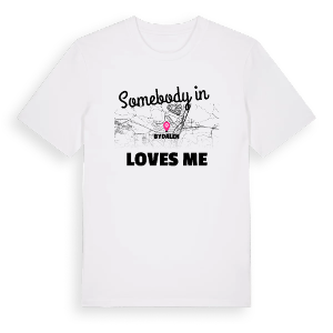 Någon i Bydalen älskar mig t-shirt – ekologisk bomull t-shirt från Pinshirt