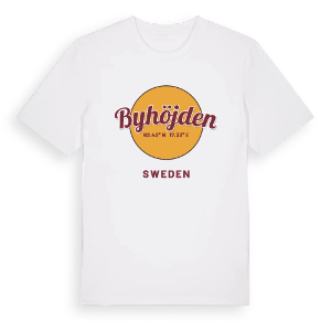Byhöjden cirkel t-shirt – ekologisk bomull t-shirt från Pinshirt