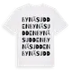 White t-shirt med Bynäsudden ordlek t-shirt