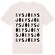Vintage White t-shirt med Bysjö ordlek t-shirt
