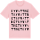Pink Cotton t-shirt med Byvattnet ordlek t-shirt