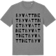 Mid Heather Gray t-shirt med Byvattnet ordlek t-shirt