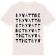 Vintage White t-shirt med Byvattnet ordlek t-shirt