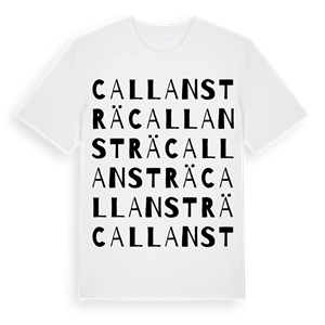 Callans trä ordlek t-shirt – ekologisk bomull t-shirt från Pinshirt