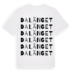 Dalänget ordlek t-shirt – ekologisk bomull t-shirt från Pinshirt