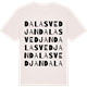 Vintage White t-shirt med Dalasvedjan ordlek t-shirt
