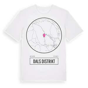 Dals distrikt t-shirt – ekologisk bomull t-shirt från Pinshirt