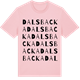 Pink Cotton t-shirt med Dalsbacka ordlek t-shirt