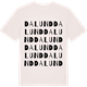 Vintage White t-shirt med Dalund ordlek t-shirt