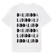 White t-shirt med Dalund ordlek t-shirt