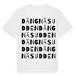Dängnäsudden ordlek t-shirt – ekologisk bomull t-shirt från Pinshirt