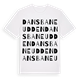 White t-shirt med Dansbaneudden ordlek t-shirt