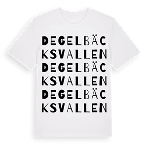 Degelbäcksvallen ordlek t-shirt – ekologisk bomull t-shirt från Pinshirt