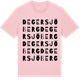 Pink Cotton t-shirt med Degersjöberg ordlek t-shirt