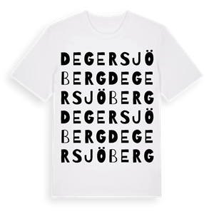 Degersjöberg ordlek t-shirt – ekologisk bomull t-shirt från Pinshirt