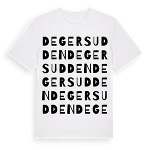 Degersudden ordlek t-shirt – ekologisk bomull t-shirt från Pinshirt