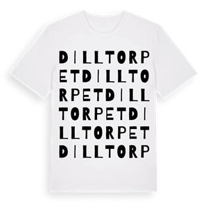 Dilltorpet ordlek t-shirt – ekologisk bomull t-shirt från Pinshirt