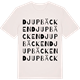Vintage White t-shirt med Djupbäcken ordlek t-shirt