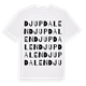 White t-shirt med Djupdalen ordlek t-shirt