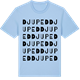 Blue Soul t-shirt med Djuped ordlek t-shirt