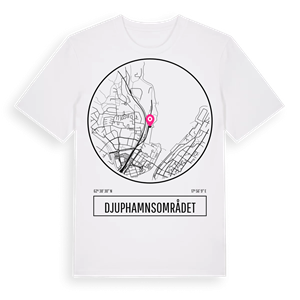 Djuphamnsområdet t-shirt – ekologisk bomull t-shirt från Pinshirt