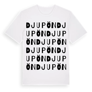 Djupön ordlek t-shirt – ekologisk bomull t-shirt från Pinshirt
