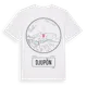 White t-shirt med Djupön t-shirt