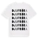 White t-shirt med Djupröra ordlek t-shirt