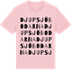 Pink Cotton t-shirt med Djupsjöbodarna ordlek t-shirt