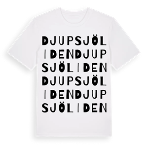 Djupsjöliden ordlek t-shirt – ekologisk bomull t-shirt från Pinshirt