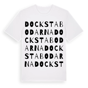 Dockstabodarna ordlek t-shirt – ekologisk bomull t-shirt från Pinshirt