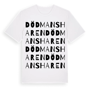 Dödmansharen ordlek t-shirt – ekologisk bomull t-shirt från Pinshirt
