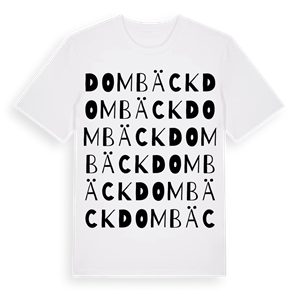 Dombäck ordlek t-shirt – ekologisk bomull t-shirt från Pinshirt