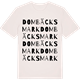 Vintage White t-shirt med Dombäcksmark ordlek t-shirt