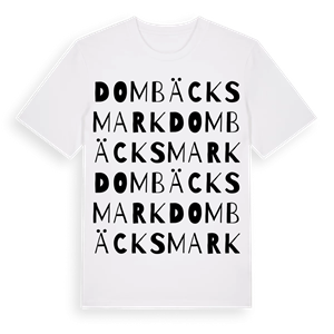 Dombäcksmark ordlek t-shirt – ekologisk bomull t-shirt från Pinshirt