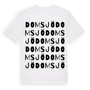 Domsjö ordlek t-shirt – ekologisk bomull t-shirt från Pinshirt