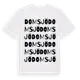 White t-shirt med Domsjö ordlek t-shirt