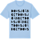 Blue Soul t-shirt med Domsjöänget ordlek t-shirt