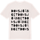 Vintage White t-shirt med Domsjöänget ordlek t-shirt