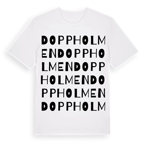 Doppholmen ordlek t-shirt – ekologisk bomull t-shirt från Pinshirt