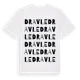 White t-shirt med Dravle ordlek t-shirt