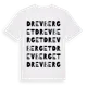 White t-shirt med Drevberget ordlek t-shirt