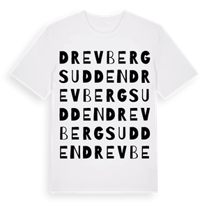 Drevbergsudden ordlek t-shirt – ekologisk bomull t-shirt från Pinshirt
