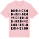 Pink Cotton t-shirt med Drömmebodarna ordlek t-shirt