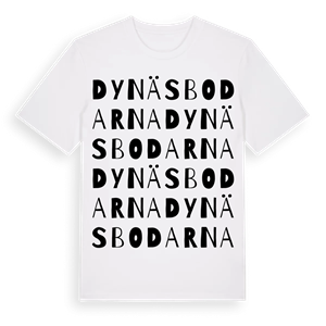 Dynäsbodarna ordlek t-shirt – ekologisk bomull t-shirt från Pinshirt