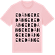 Pink Cotton t-shirt med Edånger ordlek t-shirt