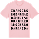 Pink Cotton t-shirt med Edångersbodarna ordlek t-shirt