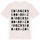 Vintage White t-shirt med Edångersbodarna ordlek t-shirt